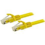 StarTech.com N6PATC750CMYL Cat6 - 10GbE - 100W PoE Ethernet Cable - 7.5m - Yellow Gigabit Ethernet Wire / 650MHz 100W PoE RJ45 UTP Network / Patch Cord Snagless with Strain Relief Fluke Tested / Wiring is UL Certified / TIA - Male to Male