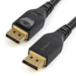 StarTech.com DP14MM4M 8K 60Hz - HBR3 - HDR - VESA Certified DisplayPort Cable - 4m (12ft) DP 1.4 - Ultra HD 4K 120Hz - Slim - DP to DP - Monitor Cord