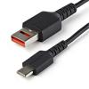 StarTech.com USBSCHAC1M USB 2.0 - 480Mbps USB-A to USB-C Cable - 1m Secure Charge - USB-C to USB-A StarTech.com USBSCHAC1M USB 2.0 - 480Mbps USB-A to USB-C Cable - 1m Secure Charge - USB-C to USB-A