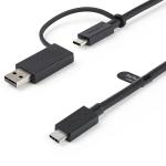 StarTech.com USBCCADP USB 2.0 - 480Mbps USB-C Cable with USB-A Adapter - 1m Hybrid - USB-C with USB-A Adapter