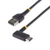 StarTech.com R2ACR-2M-USB-CABLE USB 2.0 - 480Mbps - 3A USB-A to USB-C Cable - 2m - Black Right Angle - USB 2.0 - Rugged Aramid Fiber - 3A - USB-C Charging Cable - Angled StarTech.com R2ACR-2M-USB-CABLE USB 2.0 - 480Mbps - 3A USB-A to USB-C Cable - 2m - Black Right Angle - USB 2.0 - Rugged Aramid Fiber - 3A - USB-C Charging Cable - Angled