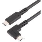 StarTech.com RUSB31CC50CMBR USB 3.1 Gen 2 - 10Gbps - 60W USB-C Cable - 50cm - Black Rugged - Right Angle - USB-C Cable - 1.6ft - USB 3.1 Gen 2 - 10Gbps - 60W