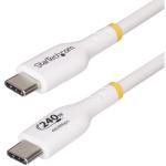 StarTech.com USB2EPR2MW USB-C - 240W USB-C Cable - 2m - White 240W PD EPR - USB-C Charging Cable