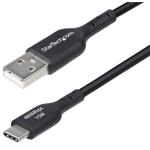 StarTech.com USB2AC1MNC USB 2.0 - 480Mbps USB-A to USB-C Cable - 1m - Black USB 2.0 - Charging