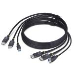 StarTech.com DDU1226-KVM-CABLE 1.8m Dual-DisplayPort and USB KVM Cable