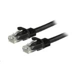 StarTech.com N6PATC50CMBK Cat6 - 10GbE - 100W PoE++ Ethernet Cable - 50cm - Black Gigabit Ethernet Wire / 650MHz 100W PoE++ RJ45 UTP Category 6 Network / Patch Cord Snagless with Strain Relief Fluke Tested UL / TIA Certified - Male to Male
