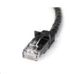 StarTech.com N6PATC3MBK Cat6 - 10GbE - 100W PoE++ Ethernet Cable - 3m - Black Gigabit Ethernet Wire / 650MHz 100W PoE++ RJ45 UTP Category 6 Network / Patch Cord Snagless with Strain Relief Fluke Tested UL / TIA Certified - Male to Male