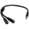 StarTech.com MUYHSMFF 3.5mm 4-Position to 2x 3-Position Headset Splitter Adapter - Unknown Headset adapter for headsets with separate headphone / microphone plugs 3.5mm 4 position to 2x 3 position 3.5mm / Male to Female StarTech.com MUYHSMFF 3.5mm 4-Position to 2x 3-Position Headset Splitter Adapter - Unknown Headset adapter for headsets with separate headphone / microphone plugs 3.5mm 4 position to 2x 3 position 3.5mm / Male to Female