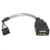 StarTech.com USBMBADAPT USB 2.0 - 480Mbps USB-A to Header Cable - 15cm USB-A to 4 Pin Header StarTech.com USBMBADAPT USB 2.0 - 480Mbps USB-A to Header Cable - 15cm USB-A to 4 Pin Header