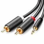 UGREEN 3.5mm to 2 RCA Male/Male Audio Cable 2m (Gray)