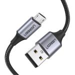 UGREEN UG-60148 USB 2.0 USB-A to Micro USB Cable - 2m - Black Nickel Plating - Aluminum Braid