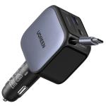 UGREEN UG-55909B  90W Fast Car Charger with Retractable Cable