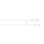 Mophie Essential USB-A to USB-C Cable - 1m - White Soft Braided Nylon