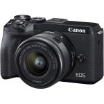 Canon EOS M6 Mark II Mirrorless Camera with EF-M 15-45mm f/3.5-6.3 IS STM Lens Kit, 32.5MP APS-C CMOS Sensor, UHD 4K30p & Full HD 120p Video Recording, DIGIC 8 Image Processor