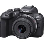 Canon EOS R10 Mirrorless Camera with 18-45mm Lens Kit 24.2MP APS-C CMOS Sensor , Built-In Wi-Fi & Bluetooth , 4K30 Video, 4K60 with Crop; 23 fps E. Shutter, 15 fps Mech. Shutter (include RF-S 18-45mm f/4.5-6.3 IS STM Lens)