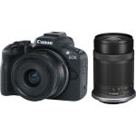 Canon EOS R50 Mirrorless Camera with 18-45mm & 55-210mm Lenses 24.2MP APS-C Sensor - 4K 30p Video Recording - Multi-Function Shoe - Wi-Fi & Bluetooth - 15fps E. Shutter - (RF-S 18-45mm f/4.5-6.3 IS STM Lens) (RF-S 55-210mm f/5-7.1 IS STM Le