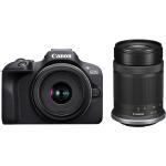 Canon EOS R100 Mirrorless Camera with 18-45mm & 55-210mm Lenses 24.2MP APS-C Sensor - 4K24p Video with Crop - FHD 60p - Wi-Fi & Bluetooth - (RF-S 55-210mm f/5-7.1 IS STM Lens) (RF-S 18-45mm f/4.5-6.3 IS STM Lens)