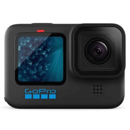 GoPro HERO 11 Black Action Camera 4K Video - Waterproof Design (10m) - Wi-Fi & Bluetooth - 2.27" Rear Touch Display & 1.4" Front Display
