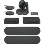 Logitech Rally Plus 4K PTZ Modular Video Conference System - FOV 90°, 15x Zoom, Microphone Range up to 12M