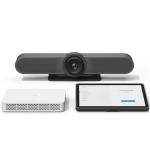 Logitech Meetup + RoomMate + Tap IP 4K PTZ All-in-one Conference Video Bar, MTR on Android - FOV 120°, 5x Zoom, Microphone Range up to 4M