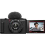 Sony ZV-1F Vlogging Camera - 20.1MP 1" Exmor RS BSI CMOS Sensor, ZEISS 20mm-Equivalent f/2-f/8 Lens,  UHD 4K30p Video Recording