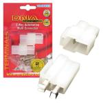 DNA WMC022 CONNECTOR 2 WAY T PLUG AND SOCKET WITH PINS