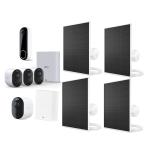 Arlo Ultimate Arlo Security Bundle llnclusions: 1x VMS5340/ 1x VMC5040/ 1x VMB4540/ 1 x AVD4001/ 4 x VMA7600