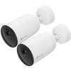 EZVIZ CB3 AOV 3MP/2K Outdoor Wire-Free Battery Camera with Spotlight - White - 2 Pack 5200 mAh Battery / Customisable Voice Notification EZVIZ CB3 AOV 3MP/2K Outdoor Wire-Free Battery Camera with Spotlight - White - 2 Pack 5200 mAh Battery / Customisable Voice Notification