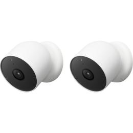 Google Nest Wire-Free Battery Cam - Indoor or Outdoor Battery Wireless Home Security Camera - 2 Pack