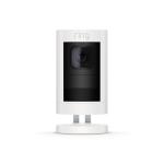 RING Stick Up Wireless Camera Battery Powered - White, Indoor/Outdoor, 1080p, 2.4GHz, Siren