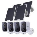 Swann CoreCam 1080p Wire-Free Smart Security Camera with Solar Panel - 4 Pack