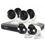 Swann 8MP/4K 8 Channel DVR Security System: DVR-5580 with 2TB HDD & 6 x 4K Thermal Sensing Security Cameras PRO-4KMSB, PRO-4KMSFB