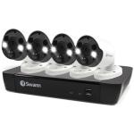 Swann 8MP/4K 8 Channel NVR Security System: NVR-8580 with 2TB HDD & 4 x 4K Thermal Sensing Spotlight IP Security Cameras NHD-887MSFB