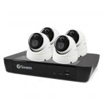 Swann 8MP/4K 8 Channel NVR Security System: NVR-8580 with 2TB HDD & 4 x 4K Thermal Sensing Dome Cameras NHD-886MSD