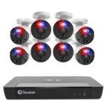 Swann 12MP/4K+ 16 Channel NVR Security System: NVR-8580 with 4TB HDD & 8 x NHD-1200D 12MP Bullet Camera