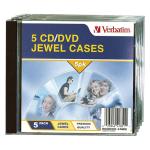Verbatim 41851 5pk Empty CD Jewel Cases