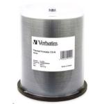 Verbatim 95253 CD-R 80 Min Thermal Printable - 100 Pk 52x