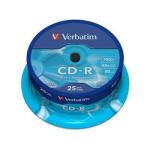 Verbatim CD-R 25pack Spindle 52x