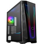 Cooler Master MasterBox MB540 ATX MidTower Gaming Case Tempered Glass, 1X120A-RGB Fan, CPU Cooler Supports Upto 165mm, Graphics Card Supports Upto 410mm, 7X PCI Slots, 360mm Rad Supported, Front: 2XUSB, AX Type C, A-RGB Button HD Audio, No
