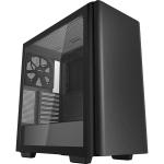 DEEPCOOL CK500 ATX Mid Tower Tempered Glass, Support Mini-ITX / mATX / ATX / E-ATX,  2x Pre installed 140mm Fans, CPU Cooler Upto 175mm, GPU up to 380mm, 360mm Rad Supported, 7X PCI Slot, Front I/O:  2X USB, 1XType C, HD Audio,
