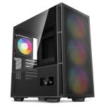 DEEPCOOL CH560 Digital Black ATX Mid Tower Case Tempered Glass, Side Digital Pannel, 3x 140mm ARGB Fan and 1x 120mm ARGB Fan Pre-installed, CPU Cooler Support Upto 175mm, GPU Support Upto 380mm, 7x PCI Slot, 360mm Radiator Supported, Front