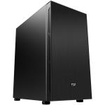 FSP CST220 Silent Black mATX Mini Tower Case 3x120mm Fan Pre-installed, CPU Cooler Support Upto 160mm, GPU Support Upto 260mm, 4x PCI Slot, 240mm Radiator Supported, Front I/O: 2x USB, 1x Type C, HD Audio.