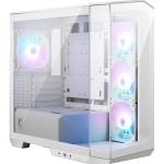 MSI MAG PANO M100R PZ White Micro Tower Gaming Case for mATX/ITX Tempered Glass with 4x ARGB Fans CPU Cooler Support Upto 175mm, Graphics Card Support Upto 390mm, 5x PCIe Slot, Front I/O: 2x USB, HD Audio