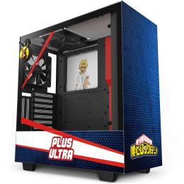 NZXT CRFT My Hero Academia - All Might Limited Edition H510i Mid Tower, CPU Cooler up to 165mm, GPU Supports Upto 381mm, 280mm Radiator Supported, 7+2 (Vertical) X PCI Slots, Front 1X USB 3.0,1XType C,  HD Audio, NO PSU