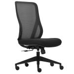 BURO Mondo Riley Chair Black Back Mesh, Fabric Seat