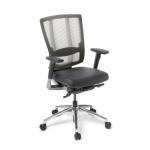 Eden Office Cloud Ergo Executive Premium Office Chair, 8-Way Ergonomic Adjustment - Leather Seat and Aluminium Base - With Armrest - Max Weight 140kg - 10 Years Local Warranty