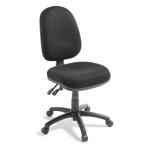 Eden Office Tag High Back Office Chair, 3-Way Ergonomic Adjustment - Ebony fabric - Max Weight 140kg - 10 Years Local Warranty