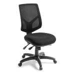 Eden Office Crew High Back Heavy Duty Office Chair, 6-Way Ergonomic Adjustment - With Seat Slider - Standard Black Fabric - Max Weight 160kg - 10 Years Local Warranty