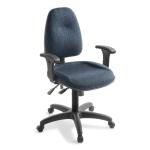 Eden Office Spectrum High Back Office Chair, 7-Way Ergonomic Adjustment - Large Seat - Height adjustable arms - Keylargo Navy fabric - Max Weight 160kg - 15 Years Local Warranty