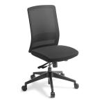 Eden Office Coach High Back Mesh Office Chair, 3-Way Ergonomic Adjustment - Black Seat Fabric and Mesh Backrest - Max Weight 140kg - 10 Years Local Warranty